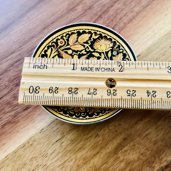 Damascene Birds of Paradise Collectible Dish - Picture 5 of 5